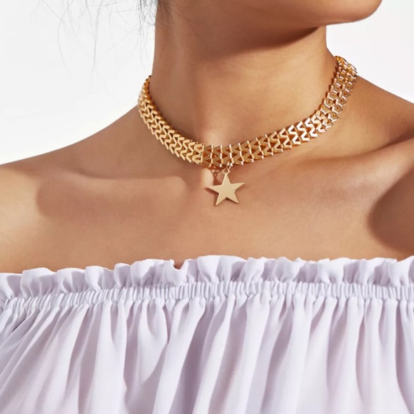 ✨✨Gold Wave Choker Star✨✨ - Picture 4 of 5